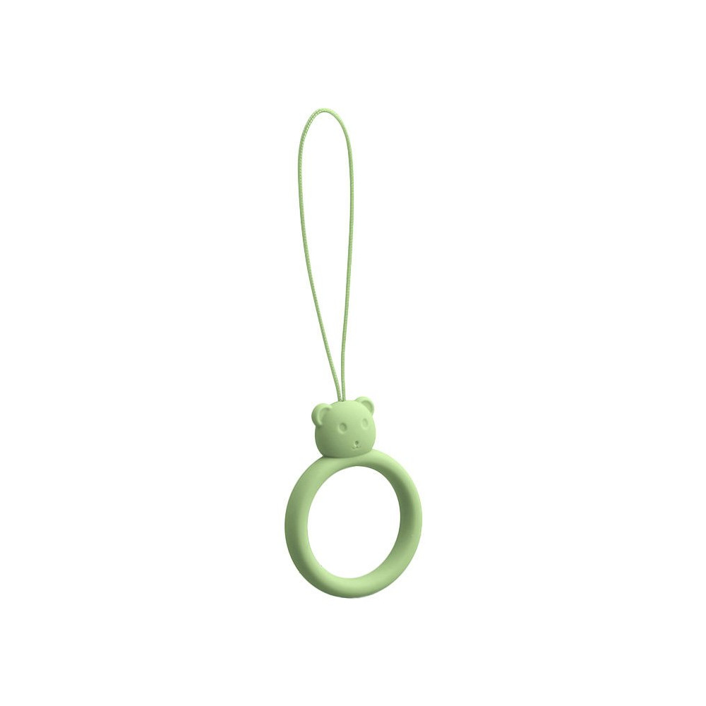 Silicone Lanyard telefon medál medve gyűrű az ujjlenyomat zöld Silicone Lanyard telefon medál medve gyűrű az ujjlenyomat zöld