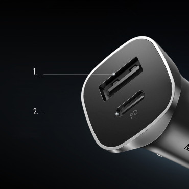 USB-C USB 24W Παράδοση εξουσίας Γρήγορη φόρτιση
