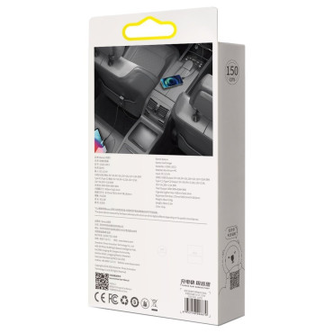 Billaddare Dela tillsammans 2x USB 2x USB-C 120W PPS QC PD Grå