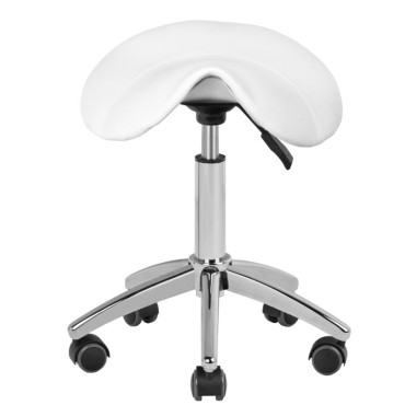 Set van behandelstoel 210 + led vergrootlamp S5 + kruk 302 — vooraanzicht