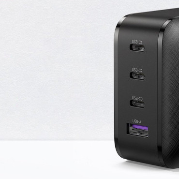 Carregador rápido PPS 65W USB 3x USB-C QC 3.0 PD SCP FCP AFC