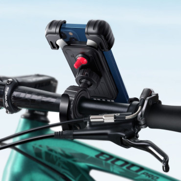 Bike Phone Holder Μοτοσικλέτα Τιμόνι Τιμόνι Μαύρο Μαύρο