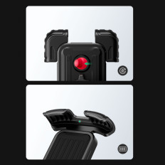 Bike Phone Holder Μοτοσικλέτα Τιμόνι Τιμόνι Μαύρο Μαύρο