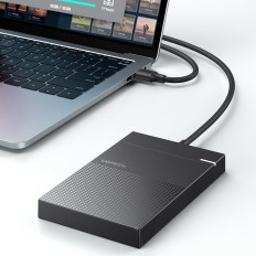 Caso de unidade de disco rígido 2.5 '' HDD SSD com cabo USB 1.5Gbps preto