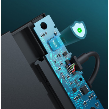 Festplattenlaufwerk Case 2.5 '' HDD SSD mit USB 1,5 Gbit / skabel schwarz