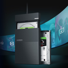 Festplattenlaufwerk Case 2.5 '' HDD SSD mit USB 1,5 Gbit / skabel schwarz