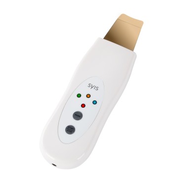 Appareil Syis Dermo Lift & Peel avec spatule dorée pour peeling et lifting de la peau — vue de face