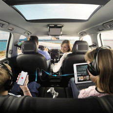 Chargeur de voiture 5 2XPD + 2xqc3.0 72W appareils 1.5m noir