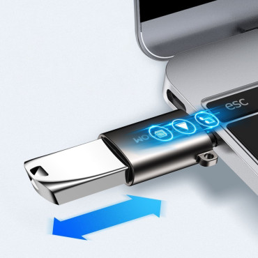 Adapteris USB adapteris 3.2 Gene 1 Male - USB-C Sieviešu melnā krāsā