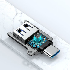 Adapteris USB adapteris 3.2 Gene 1 Male - USB-C Sieviešu melnā krāsā