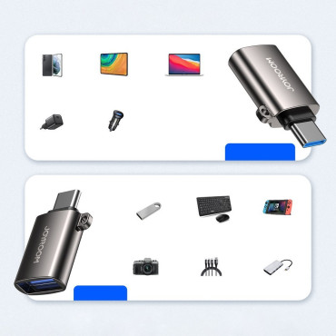 Adapteris USB adapteris 3.2 Gene 1 Male - USB-C Sieviešu melnā krāsā