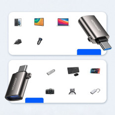 Adapteris USB adapteris 3.2 Gene 1 Male - USB-C Sieviešu melnā krāsā