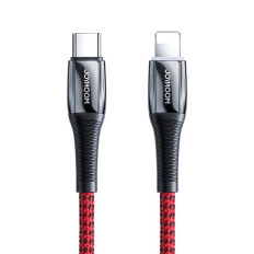 Cable de cable para iPhone USB-C - Lightning Power Entrega 20W 2.4A 1.2m ROJO