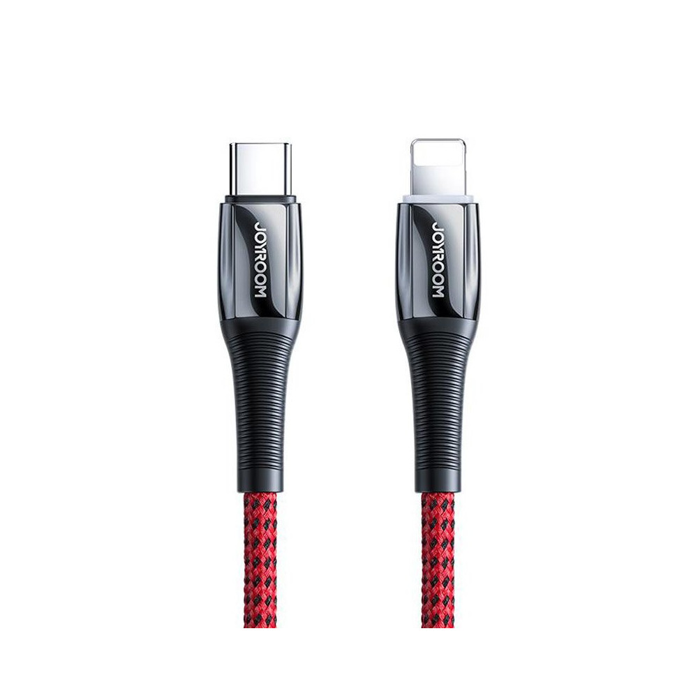 Cavo via cavo per iPhone USB-C - Gommica del fulmine 20W 2.4a 1.2m Rosso