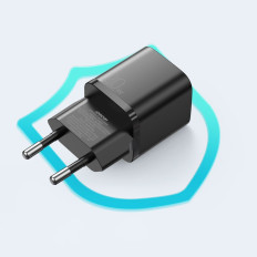Snabb USB-C 20W POWER LEVERANS Snabbladdning 3.0 AFC Svart