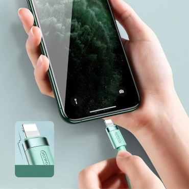 Fio de cabo para iPhone USB - Relâmpago 2.4a 1.2m Preto
