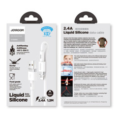 Kabel USB kabel - USB-C 2.4A 1,2 M WHITE