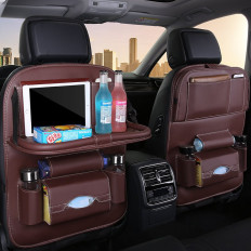 Organizator avtomobilov za naslanjač sedež z Mini mizo za črne avtomobile