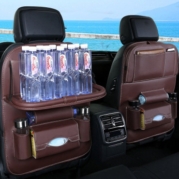 Organizator avtomobilov za naslanjač sedež z Mini mizo za črne avtomobile