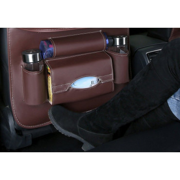 Organizador de carros para assento de poltrona com prateleira mini mesa para carros pretos