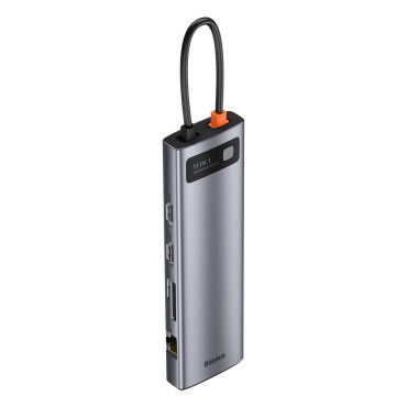 Multifunksjonelle Hub Replicator Ports USB-C Metal Gleeam 11in1 Grey