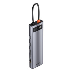Multifunksjonelle Hub Replicator Ports USB-C Metal Gleeam 11in1 Grey