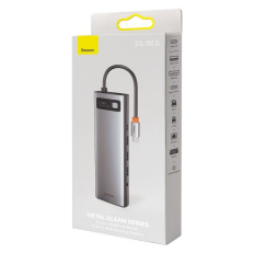 Multifunksjonelle Hub Replicator Ports USB-C Metal Gleeam 11in1 Grey