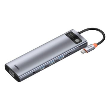 Multifunksjonelle Hub Replicator Ports USB-C Metal Gleeam 11in1 Grey