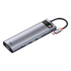 Multifunksjonelle Hub Replicator Ports USB-C Metal Gleeam 11in1 Grey
