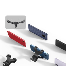 Καθολική λαβή στάση στο τρίποδο tablet τηλεφώνου με ευέλικτο λευκό χέρι