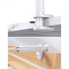 Universal Handle Stand på telefon Tablet stativ med fleksibel hvit arm