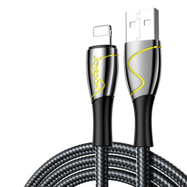 Kabelio undinė serija iPhone USB - Žaibas 2,4A 2m juoda