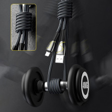 Kábel Mermaid sorozat iPhone USB - Villám 2.4a 2m fekete
