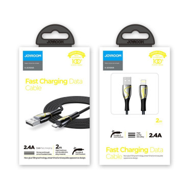 Kabelska morska deklica Serija iPhone USB - Lightning 2.4a 2m črna