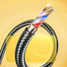 Kabelska morska deklica Serija iPhone USB - Lightning 2.4a 2m črna