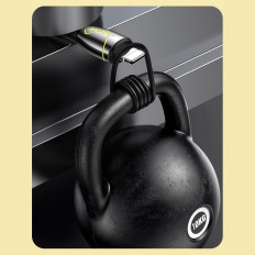 Cabo sereia série iPhone USB - Relâmpago 2.4A 2m preto