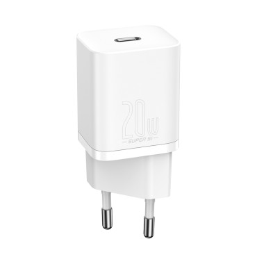 Super Si 1c carregador rápido para o telefone USB-C 20w PD branco