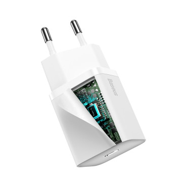 Super Si 1c carregador rápido para o telefone USB-C 20w PD branco