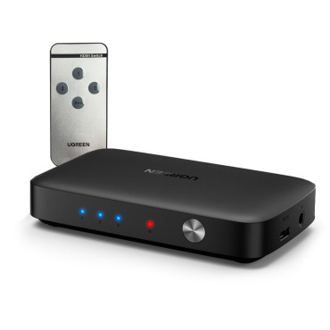 Splitter Switch Switch Switch Switch - 3x HDMI 4K 30Hz Svart