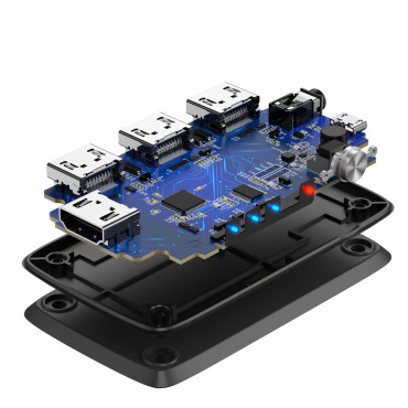 Splitter Switch Switch Switch Switch - 3x HDMI 4K 30Hz Svart
