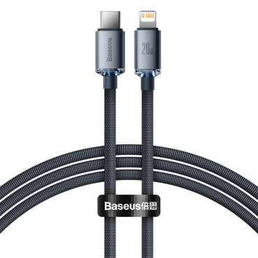 Kabel USB - Lightning Cable za hitro nalaganje in prenos podatkov 1.2m Črna