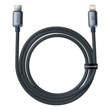 Kabel USB - Lightning Cable za hitro nalaganje in prenos podatkov 1.2m Črna