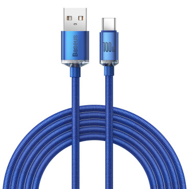 Kabel USB-kabel - USB-C för snabb lastning och dataöverföring 2M blå