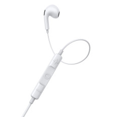 Slušalke v ušesu na kablu z USB-C Ecok C17 belem mikrofonom
