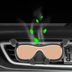 Soporte de automóvil gravitatorio para un teléfono inteligente a cuadros con un ambientador