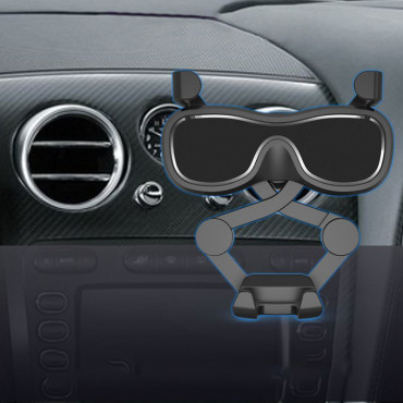 Gravitational car holder for a checkered chart with a black freshener