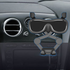 Gravitational Auto Holder voor een geruite grafiek met een zwarte verevering