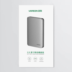 Pocket tvrdi disk 2.5 '' SATA 3,0 6Gbps + USB kabel - USB-C 0.5m siva