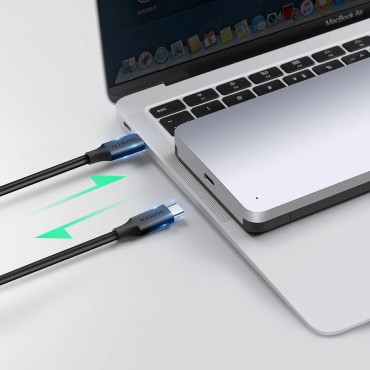 Pocket tvrdi disk 2.5 '' SATA 3,0 6Gbps + USB kabel - USB-C 0.5m siva