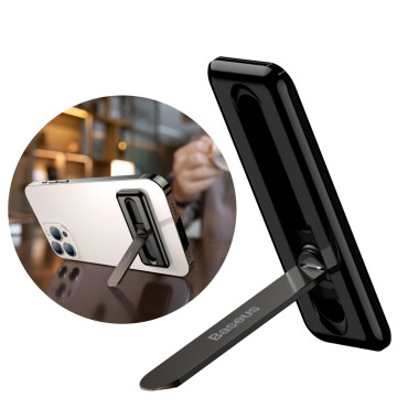 Suporte de dobragem auto-adesivo para suporte de telefone preto